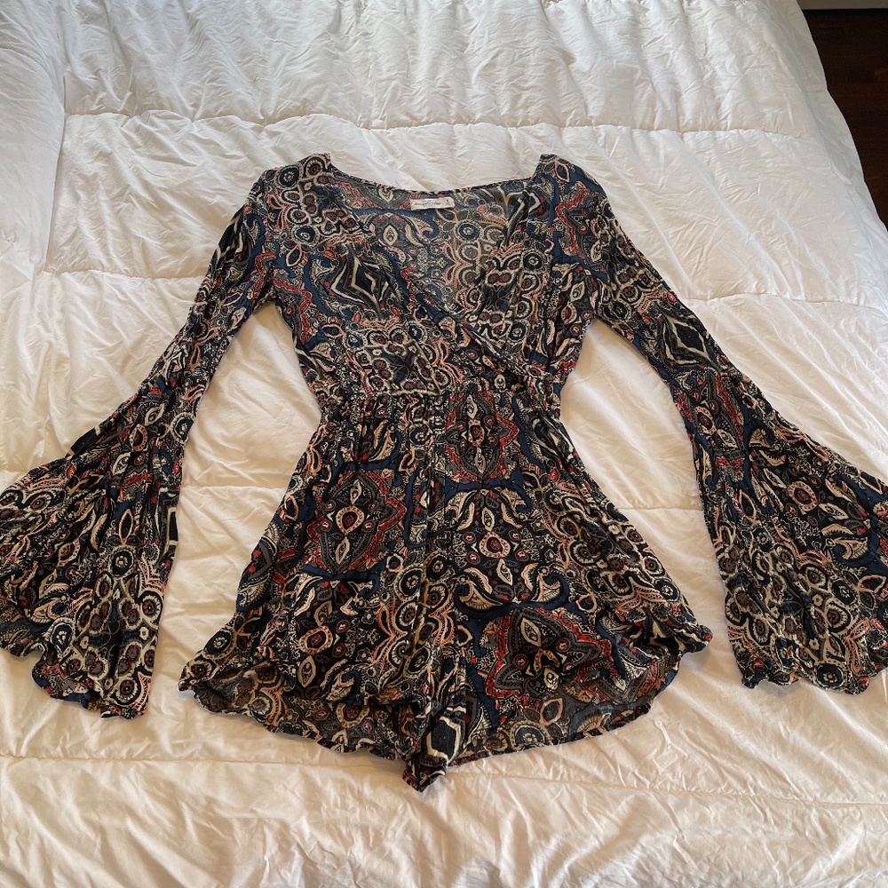 Abercrombie & Fitch Long-Sleeved Romper